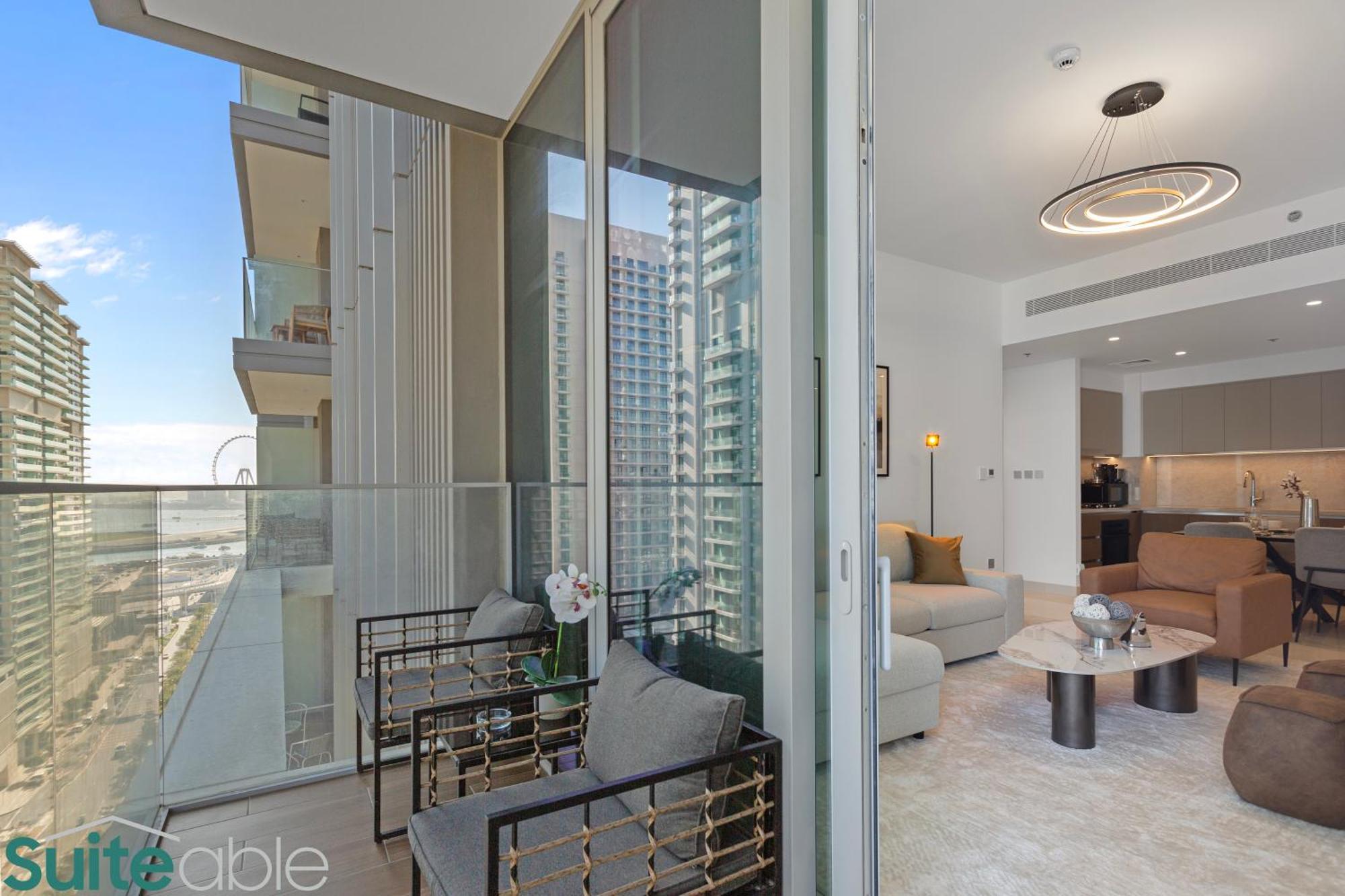 Apartment Serene Sea View Unit In Iconic Emaar Beachfront Dubai